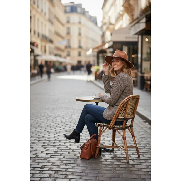SOHO Tweed Blazer Jacket Women Size M | Brown Textured | Business Casual - Picture 8 of 8